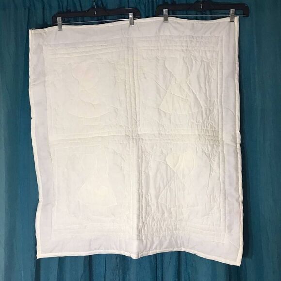 Vtg Sunbonnet Handmade Small Quilt - Picture 2 of 6